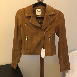 NWT - Abercrombie & Fitch suede jacket XS new